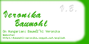 veronika baumohl business card